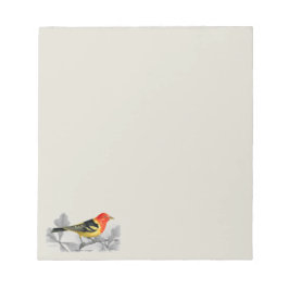 Western Tanager Notizblock