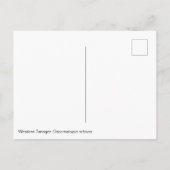 Western Tanager Postcard Postkarte (Rückseite)