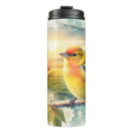 Western Tanager Songbird Thermal Tumbler Orchard Thermosbecher
