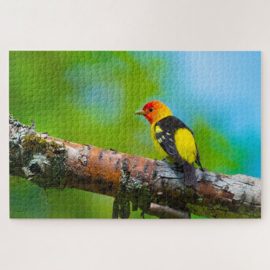 Western Tanager Super Challenging Bird Lover Puzzle (Horizontal)
