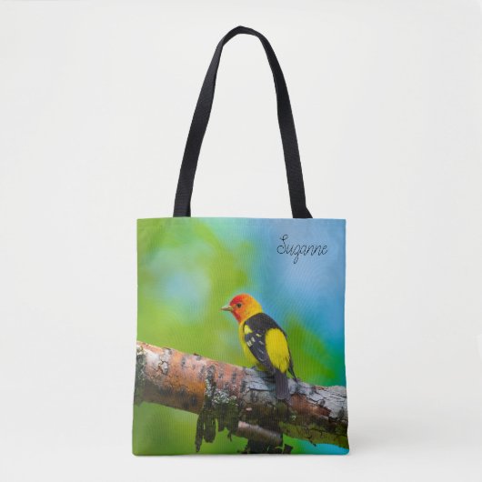 Western Tanager Tote Bag Tasche (Vorderseite)