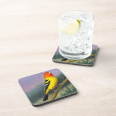 Western Tanager Wild Bird Cork Untersetzer (Rechte Seite)