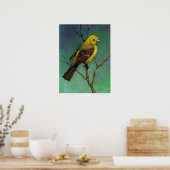 Western Tanager, Wildlife Art Poster (Küche)