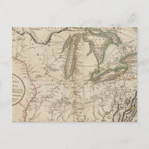 Western Terr, Kentucky, Pennsylvania usw. Postkarte