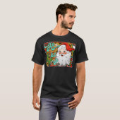 Western Texas Cactus Turquoise Weihnachtsfeiertag T-Shirt (Vorne ganz)