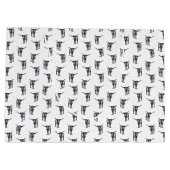 Western Texas Longhorn Bull CUSTOM BG FARBE Große Geschenktüte (Rückseite)