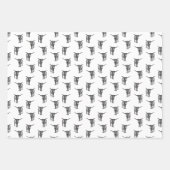 Western Texas Longhorn Bull CUSTOM FARBE Geschenkpapier Set (Vorderseite 2)