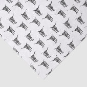 Western Texas Longhorn Bull CUSTOM FARBE Seidenpapier (Ausschnitt)