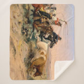 Western "The Herd Quitter" Art von Charles M. Russ Sherpadecke (Vorderseite)