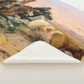 Western "The Herd Quitter" Art von Charles M. Russ Sherpadecke (3/4)