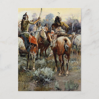 Western "The Truce" Art von Charles M Russell Postkarte