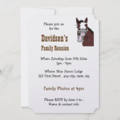 Western-Thema Familie Wiedersehen Custom Einladung (Rückseite)