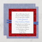 Western-Thema Hochzeit Einladung (Vorne/Hinten)