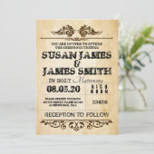 Western Thema Hochzeiten Einladungen (Stehend Vorderseite)