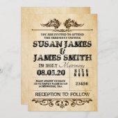 Western Thema Hochzeiten Einladungen (Vorne/Hinten)
