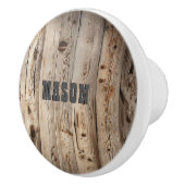 Western-Thema Holz Rustikal Keramikknauf (Rechts)