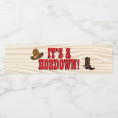 Western Thema Lebensmittel und Getränke-Label-Set Wasserflaschenetikett (Einzelnes Label)