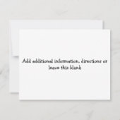 Western Thema Mehrzweck Geburtstagseinladung Einladung (Rückseite)