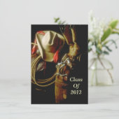 WESTERN-Thema-Party des Abschluss-Party-2013 Einladung (Stehend Vorderseite)