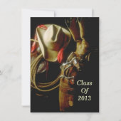 WESTERN-Thema-Party des Abschluss-Party-2013 Einladung (Vorderseite)