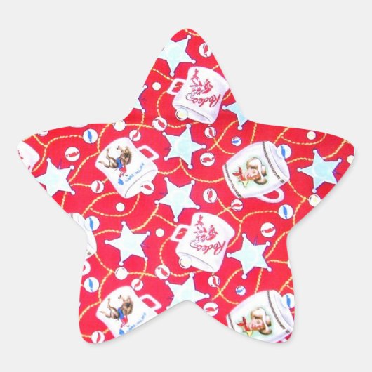 Western Thema Retro Cowboys Stickers (Vorderseite)