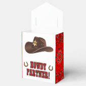 Western Theme Bevorzugung Box Geschenkschachtel (Geöffnet)