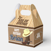 Western Theme Bevorzugung Box Geschenkschachtel (Rückseite)