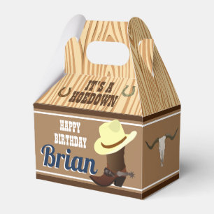 Western Theme Bevorzugung Box Geschenkschachtel