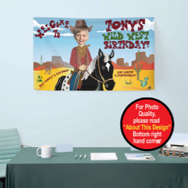 Western Theme Birthday Banner