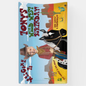 Western Theme Birthday Banner (Vertikal)