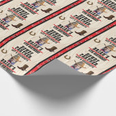 Western Theme Birthday Wrapping Paper Geschenkpapier (Ecke)