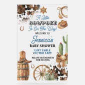 Western Theme Boy Baby Shower Acrylschild (Vorderseite)