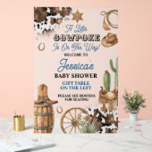 Western Theme Boy Baby Shower Acrylschild (Hochzeit)