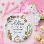 Western Theme Boy Baby Shower Pappteller (Party)