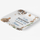 Western Theme Boy Baby Shower Pappteller (Gewinkelt)