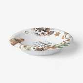 Western Theme Boy Baby Shower Pappteller (Gewinkelt)