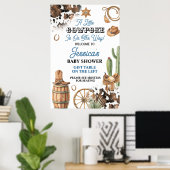 Western Theme Boy Baby Shower Poster (Heimbüro)