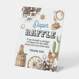 Western Theme Boy Baby Shower Sockelschild