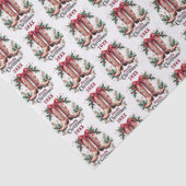 Western Theme Howdy Christmas Cowgirl Boots Seidenpapier (Detail)