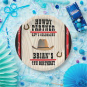 Western Theme Paper Plate Pappteller (Party)