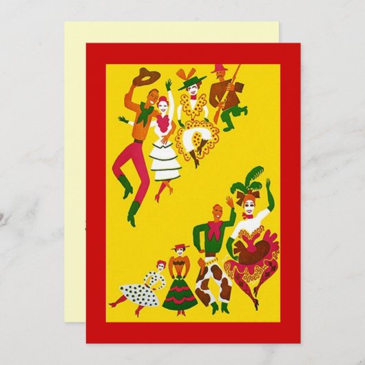 WESTERN THEME PARTY EINLADUNG ~ EZ2 ZOLLTISIEREN (Vorne/Hinten)