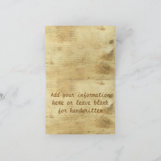 Western Theme Wedding Danke Karte (Innenseite)