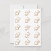 Western Themed Baby Dusche Danke Karte (Rückseite)