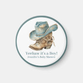 Western Themed Baby Dusche Gefallen Magnet (Vorne)