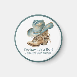 Western Themed Baby Dusche Gefallen Magnet