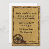 Western-Themed Einladung (Vorne/Hinten)