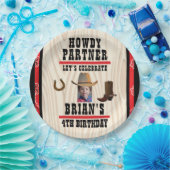 Western-Themenpapierplatte Pappteller (Party)