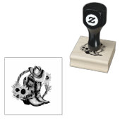 Western-Themenweg-Briefmarke Gummistempel (Stempel)