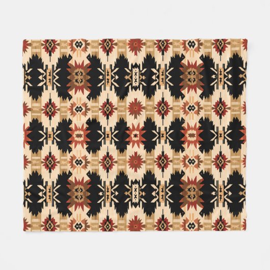 Western Throw Blanket - Gemütlicher Südwestkonzern Fleecedecke (Vorderseite (Horizontal))