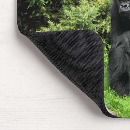 Western-Tiefland Silverback-Mannesgorilla Mousepad (Ecke)